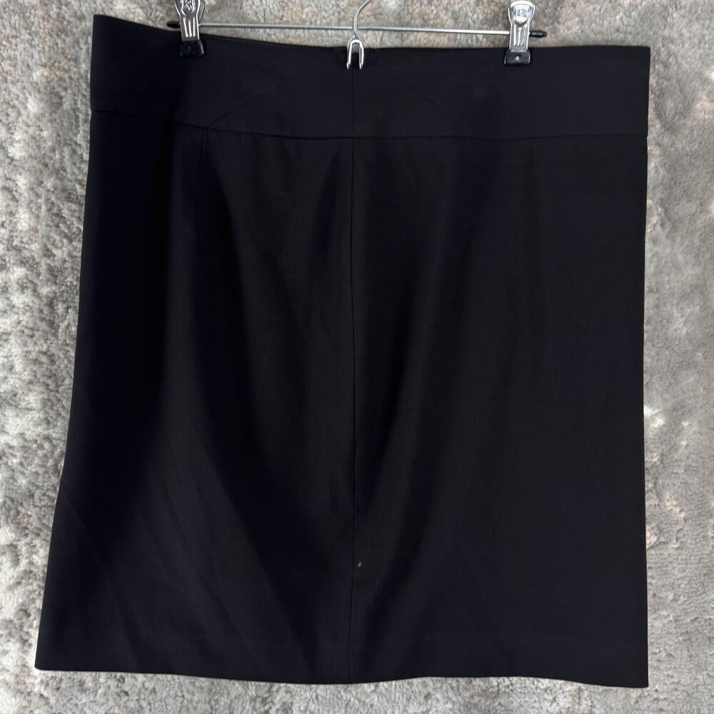 The Limited Size 14 Minimalist Preppy‎ Career Pencil Skirt Black Stretch Lined